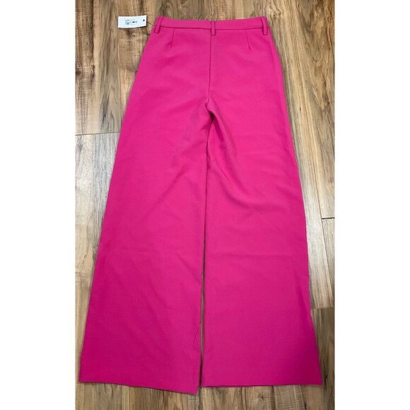 NWT Womens Wet Seal Pink  High Waisted Trouser Flare Pant  Size:  Medium - Picture 7 of 11